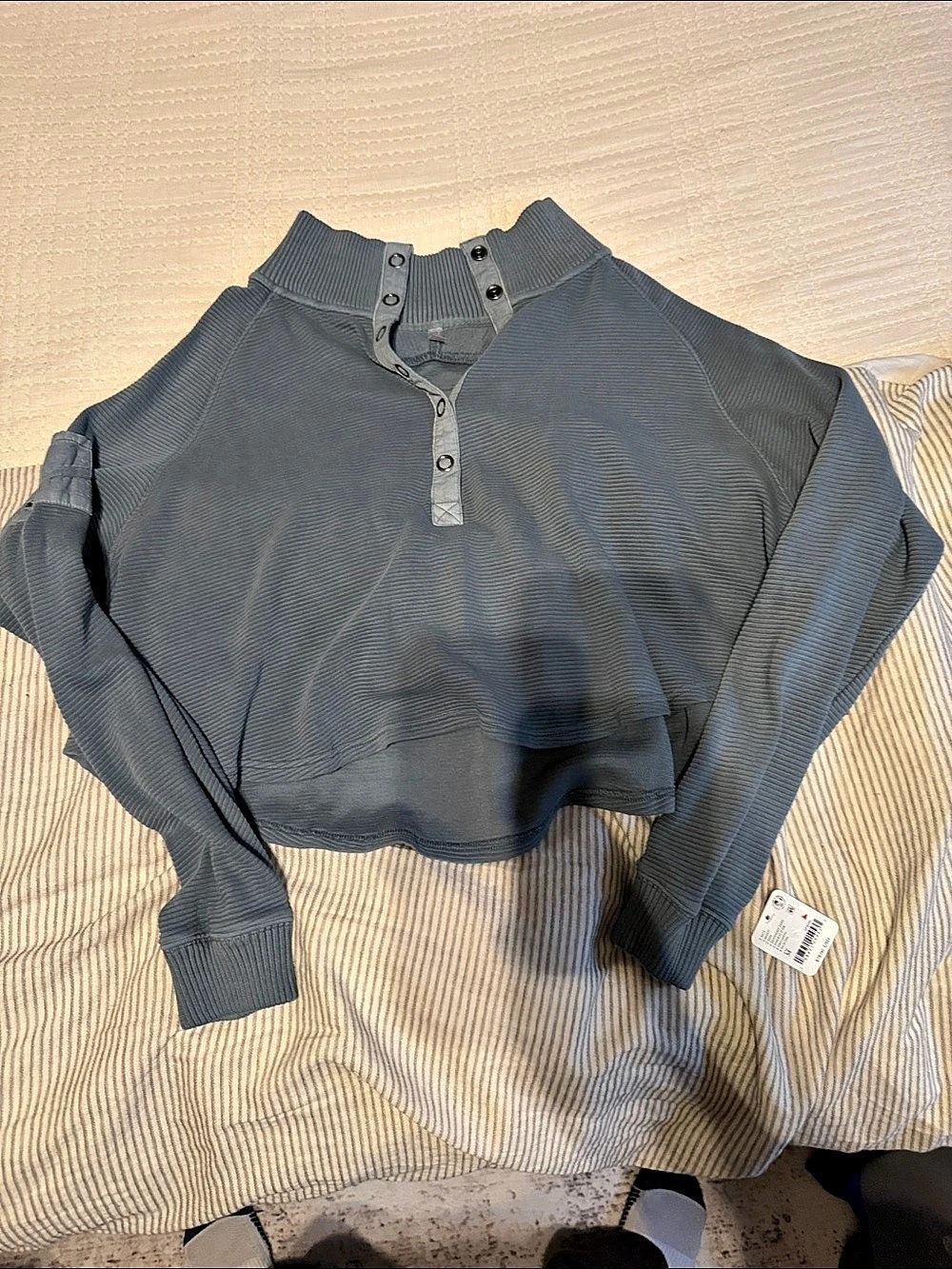Free People We The Free Palm Springs Pullover Blue